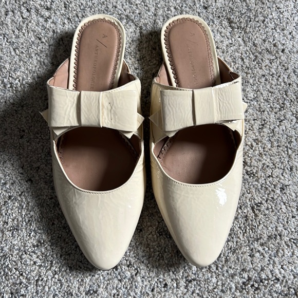 Anthropologie patent leather slip on flats - Picture 1 of 2